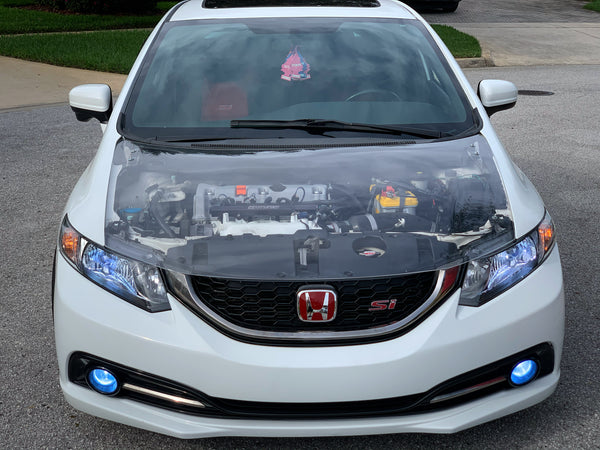 2012-2015 Honda Civic Clear/Smoked Hood